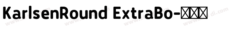 KarlsenRound ExtraBo字体转换